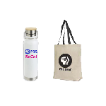 PBS SoCal Cusano Bottle + PBS Nerd logo Tote